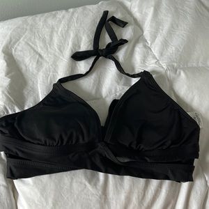 black bikini top
